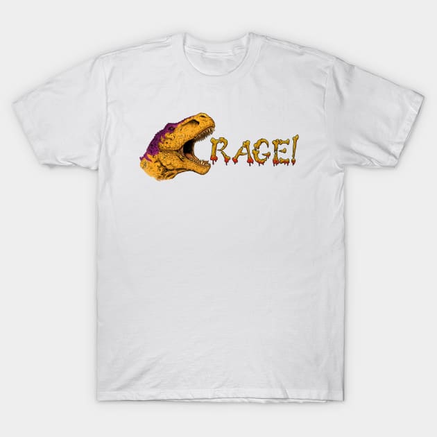 Rage Rex T-Shirt by Prototypeinks